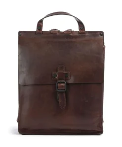Harold Aberdeen Backpack pull-up cow leather dark brown