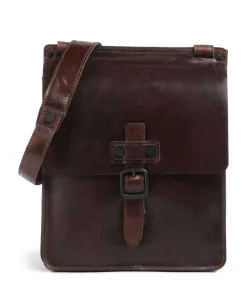 Harold Aberdeen Crossbody bag fine grain cow leather dark brown Discount