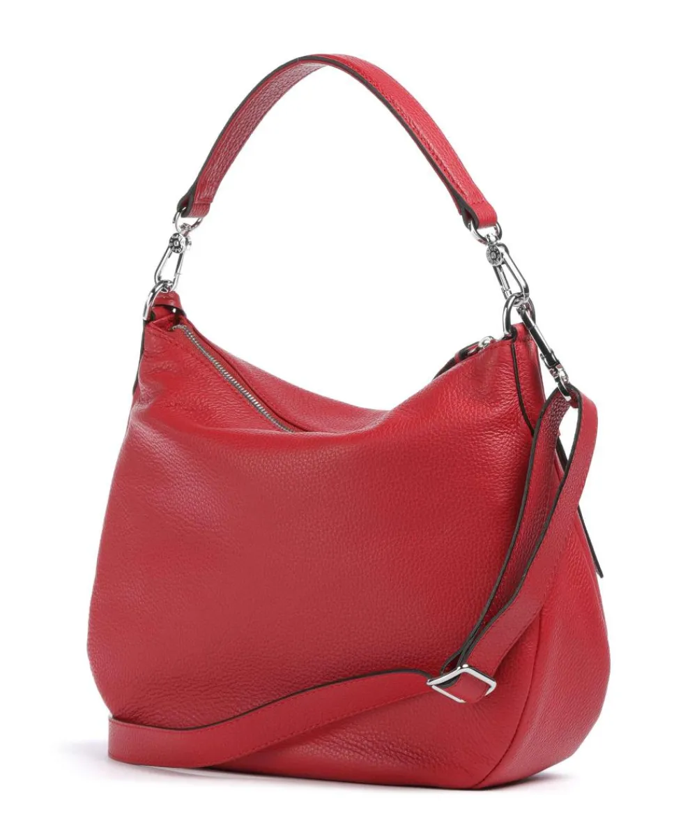 Abro Adria Juna Hobo bag grained cow leather red