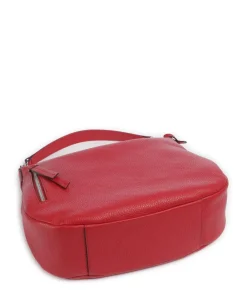 Abro Adria Juna Hobo bag grained cow leather red