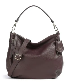 Abro Adria Juna Small Hobo bag grained leather wine Online