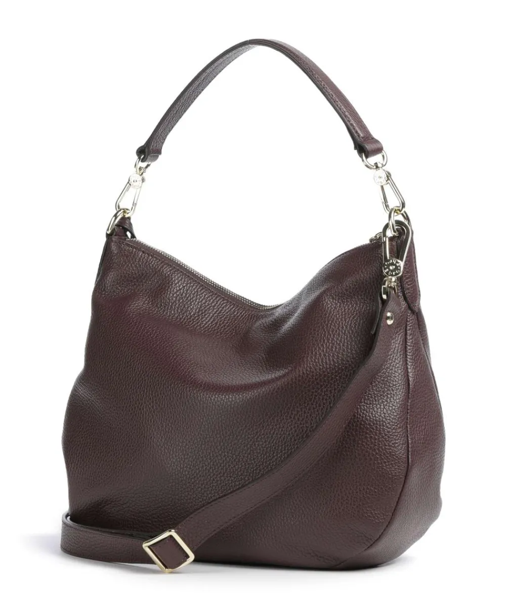 Abro Adria Juna Small Hobo bag grained leather wine Online