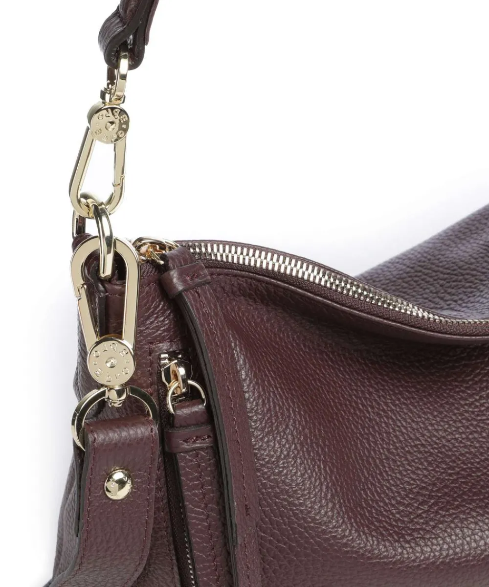 Abro Adria Juna Small Hobo bag grained leather wine Online