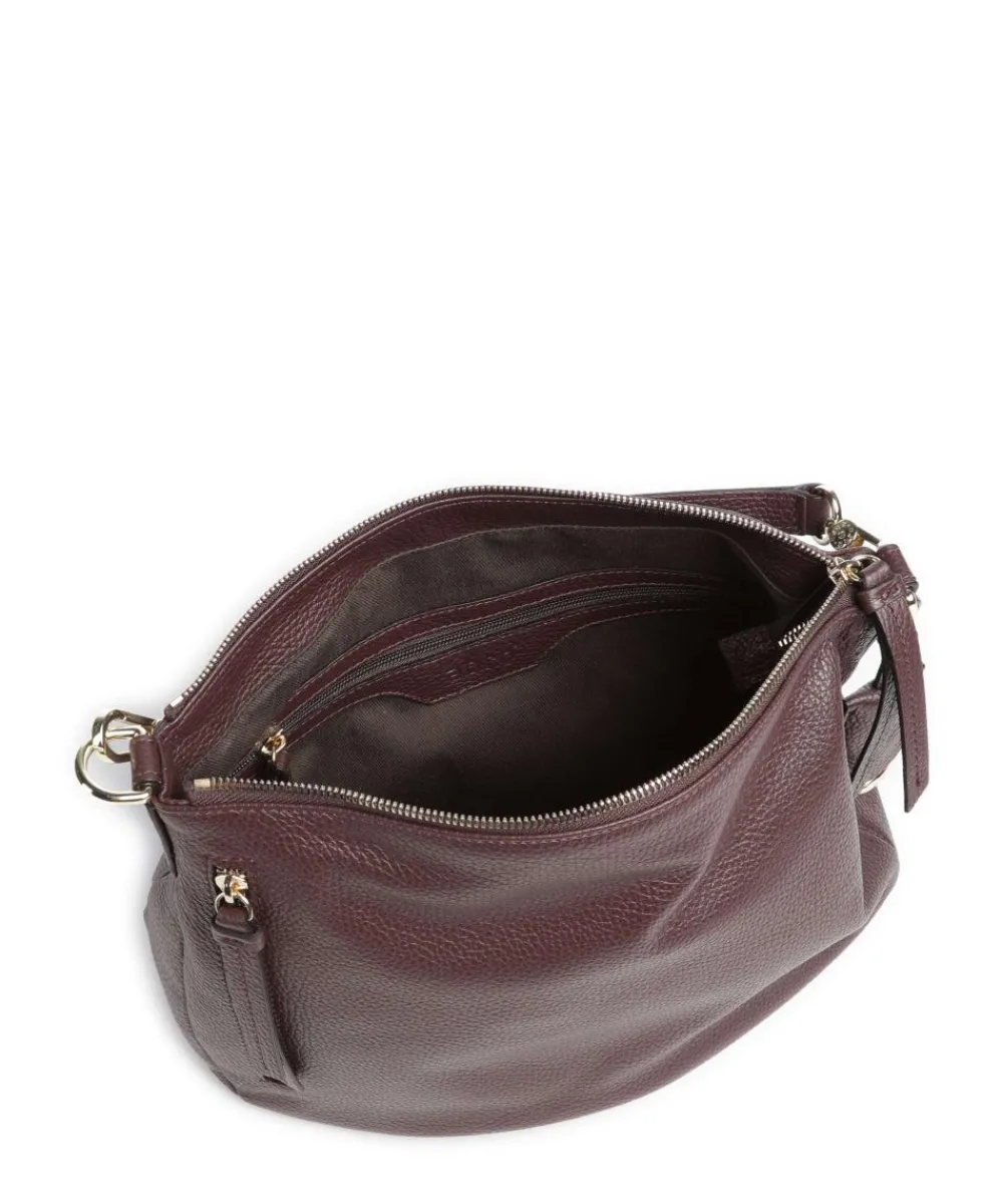 Abro Adria Juna Small Hobo bag grained leather wine Online