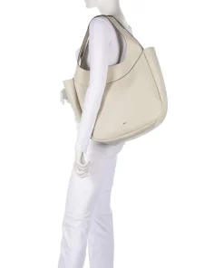 Abro Adria Loft Tote bag grained cow leather beige Outlet