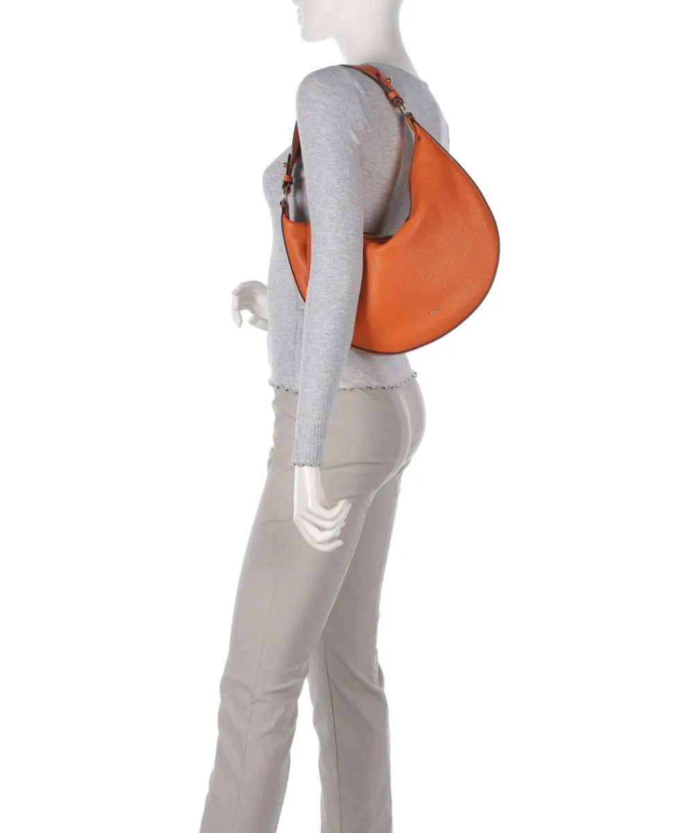 Abro Adria Lulu Hobo bag grained cow leather orange Outlet