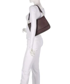 Abro Adria Lulu Shoulder bag grained leather wine Hot