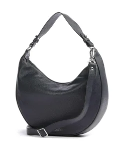 Abro Adria Lulu Small Hobo bag grained cow leather navy Clearance