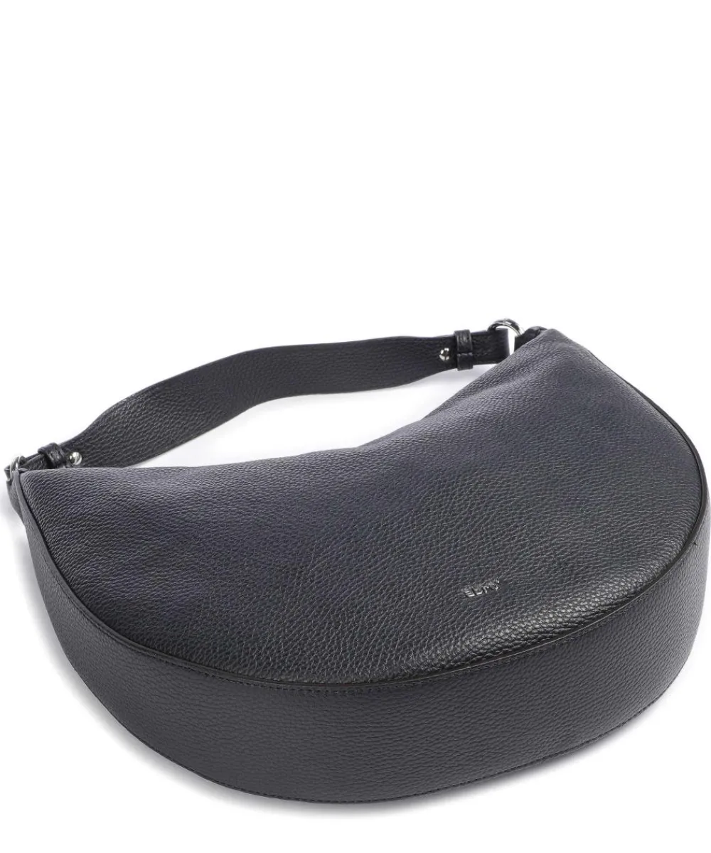Abro Adria Lulu Small Hobo bag grained cow leather navy Clearance