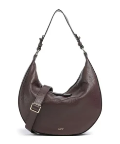 Abro Adria Lulu Small Hobo bag grained leather wine Best