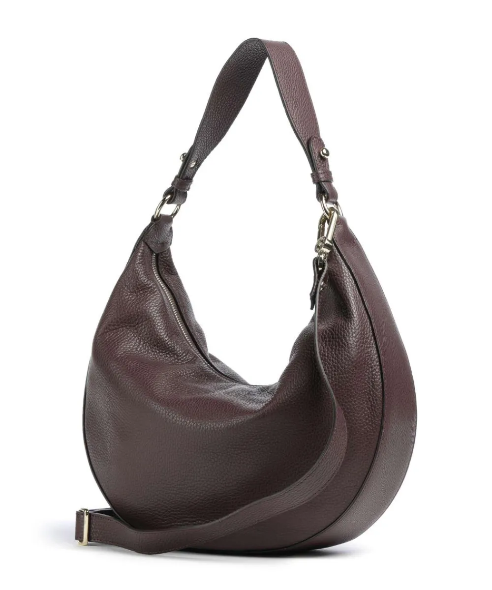 Abro Adria Lulu Small Hobo bag grained leather wine Best