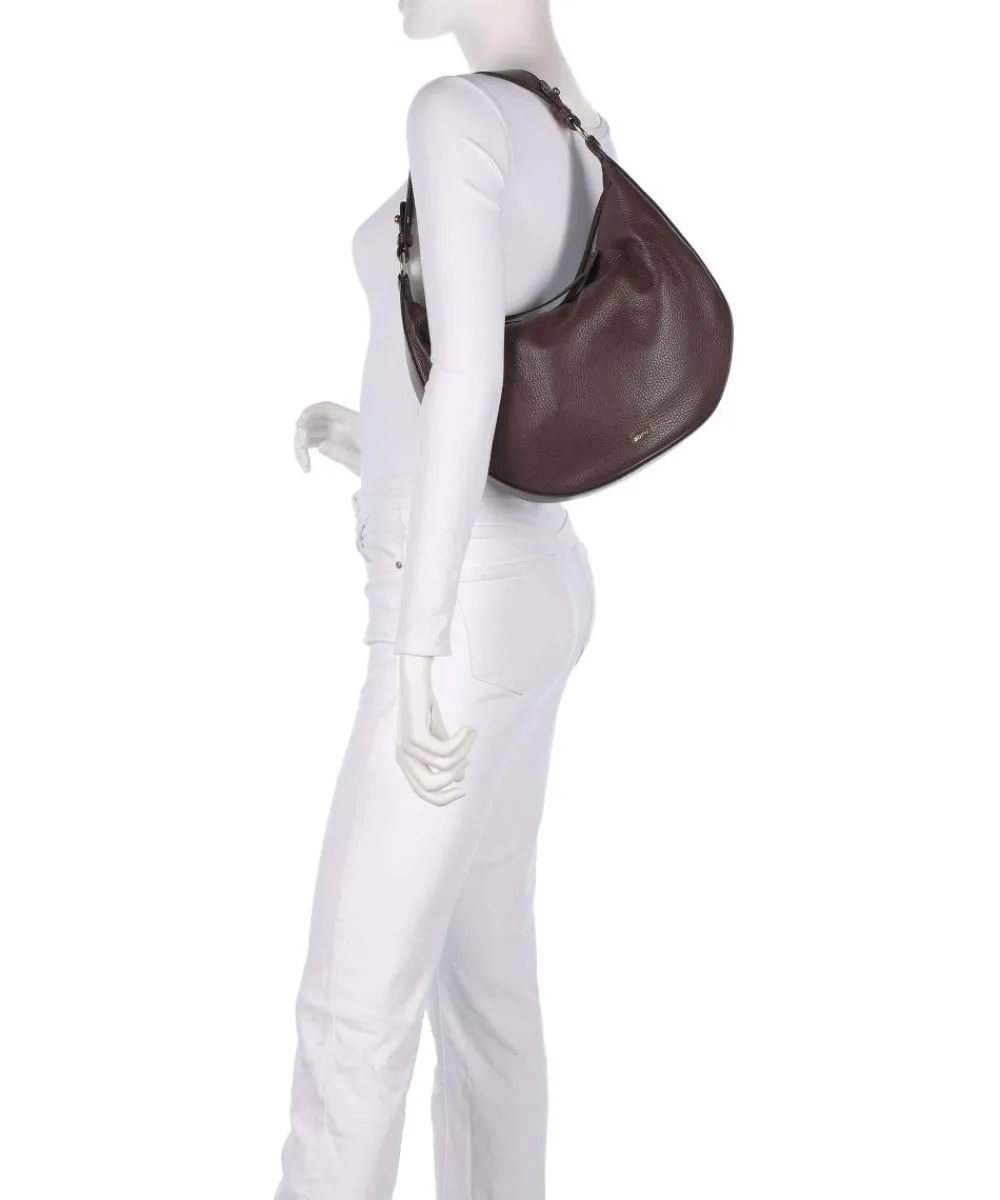 Abro Adria Lulu Small Hobo bag grained leather wine Best