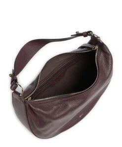 Abro Adria Lulu Small Hobo bag grained leather wine Best