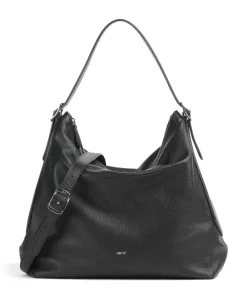 Abro Agave Carina Hobo bag grained leather black Best