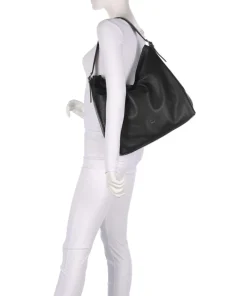 Abro Agave Carina Hobo bag grained leather black Best