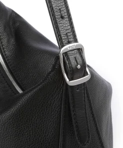 Abro Agave Carina Hobo bag grained leather black Best