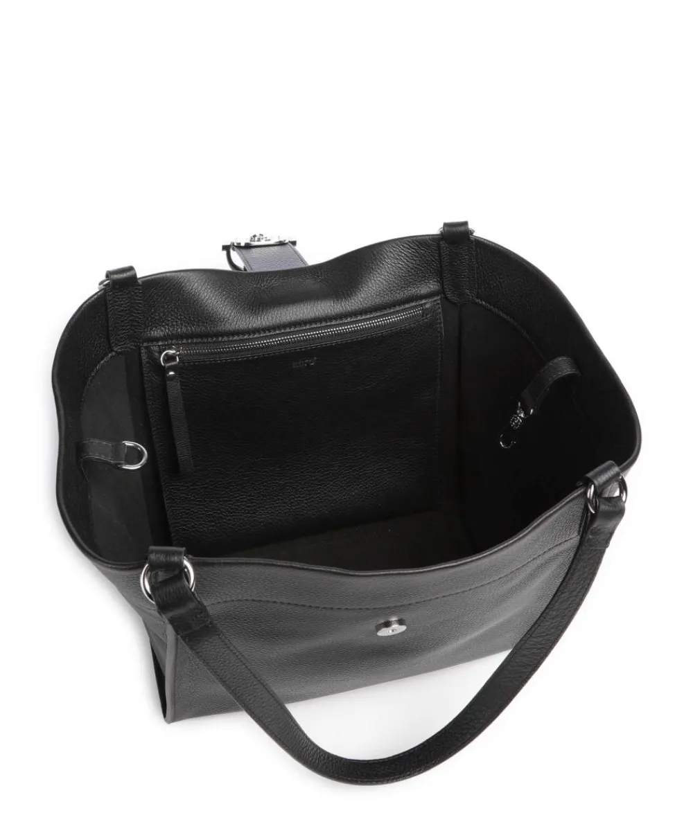 Abro Agave Temi Tote bag grained leather black