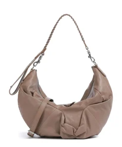Vivienne Westwood Agnes Supple Medium Hobo bag sheepskin leather taupe New