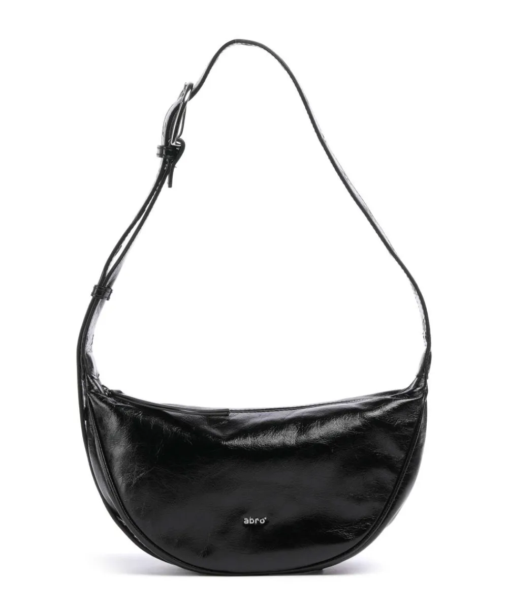 Abro Alias Soft By My Side Shoulder bag fine grain cow leather black New