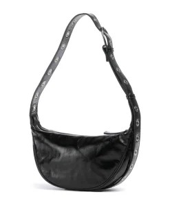 Abro Alias Soft By My Side Shoulder bag fine grain cow leather black New
