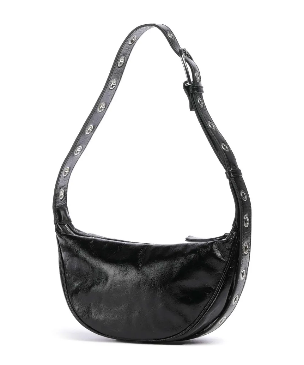 Abro Alias Soft By My Side Shoulder bag fine grain cow leather black New