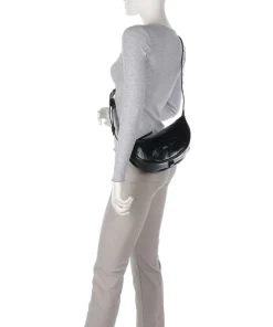 Abro Alias Soft By My Side Shoulder bag fine grain cow leather black New