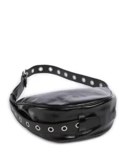 Abro Alias Soft By My Side Shoulder bag fine grain cow leather black New