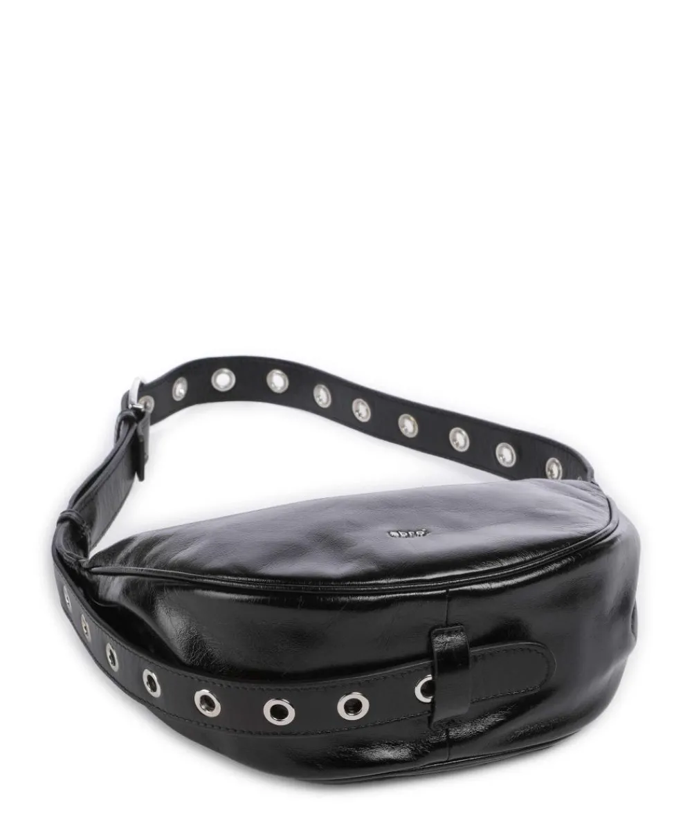 Abro Alias Soft By My Side Shoulder bag fine grain cow leather black New