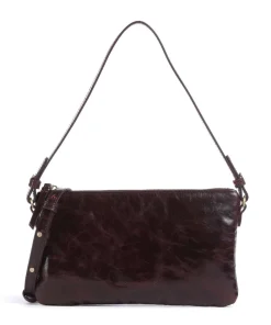 Les Visionnaires Alice Crinkle Shoulder bag fine grain cow leather bordeaux red Best