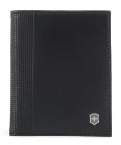 Victorinox Altius Alox Bi-Fold RFID Credit card holder fine grain leather black Clearance