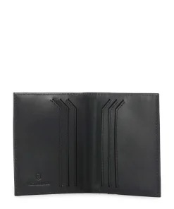 Victorinox Altius Alox Bi-Fold RFID Credit card holder fine grain leather black Clearance