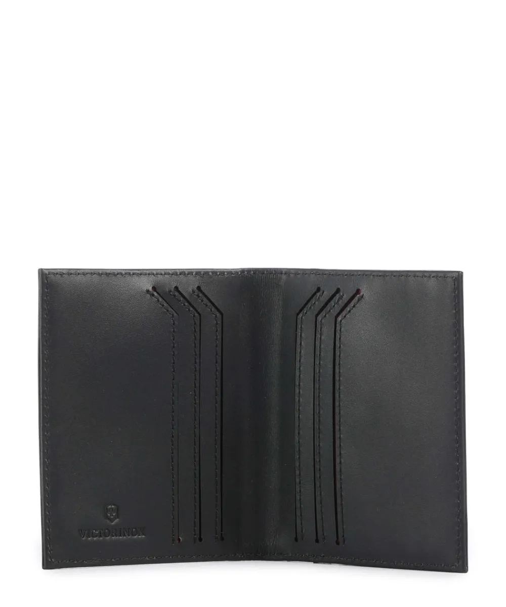 Victorinox Altius Alox Bi-Fold RFID Credit card holder fine grain leather black Clearance
