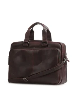 Burkely Antique Avery Briefcase 15″ grained leather mahogany Hot