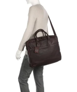 Antique Avery Briefcase 17″ grained leather Business- & Laptop Bags