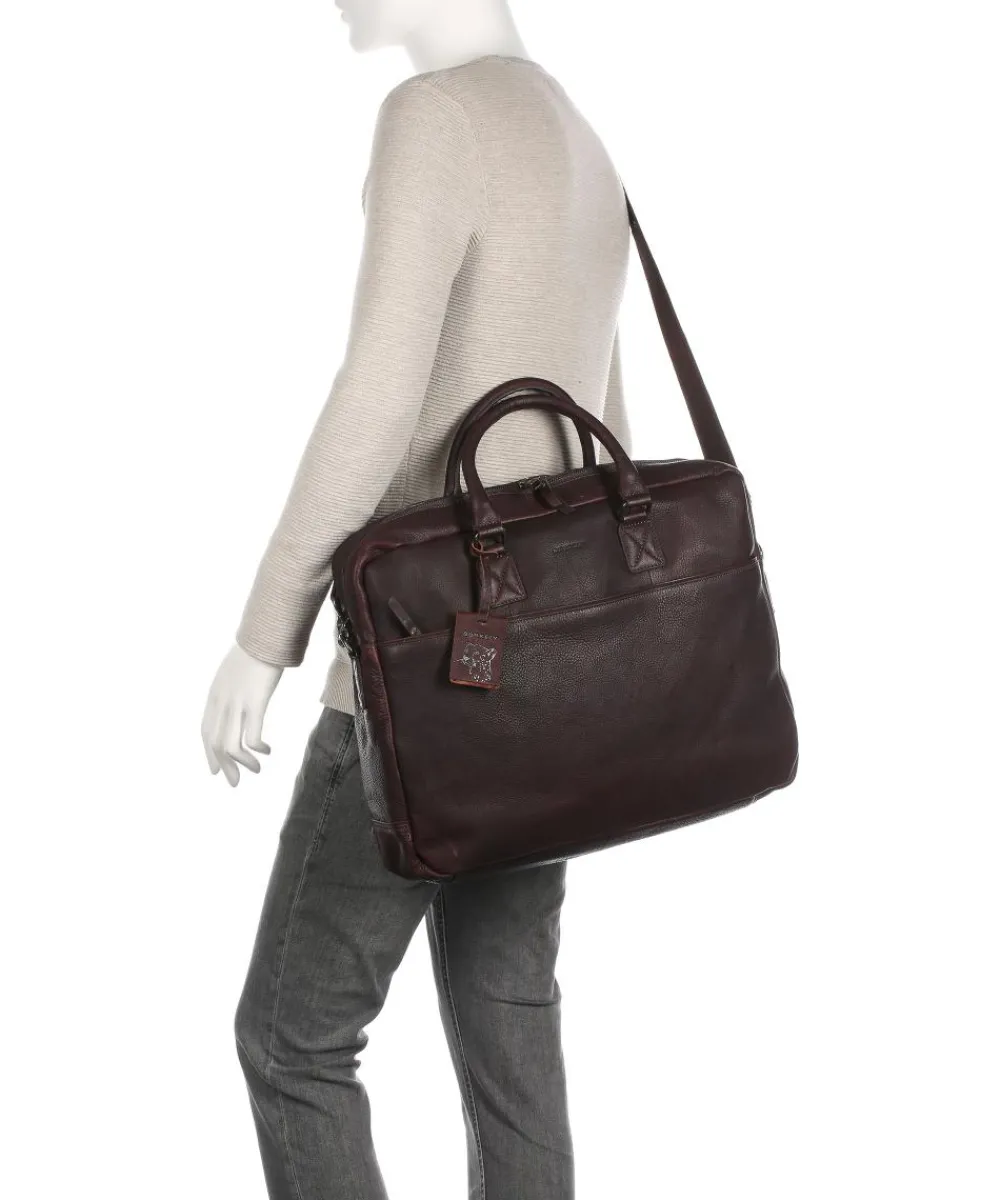 Antique Avery Briefcase 17″ grained leather Business- & Laptop Bags