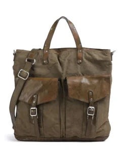Campomaggi Backpack bag canvas olive-green Sale