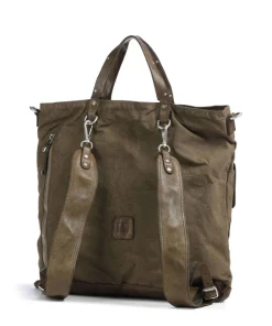 Campomaggi Backpack bag canvas olive-green Sale