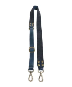 Campomaggi Bag strap cow leather dark blue Hot