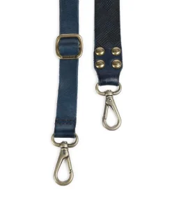Campomaggi Bag strap cow leather dark blue Hot