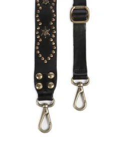 Campomaggi Bag strap fine grain cow leather black Sale