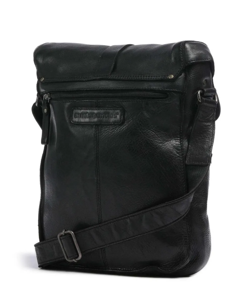 Aunts & Uncles Barbershop Verdi Crossbody bag grained leather black Clearance