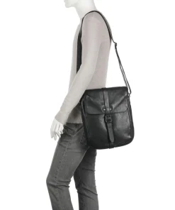 Aunts & Uncles Barbershop Verdi Crossbody bag grained leather black Clearance
