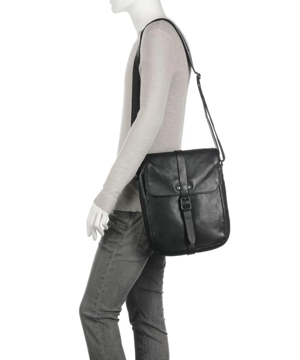 Aunts & Uncles Barbershop Verdi Crossbody bag grained leather black Clearance