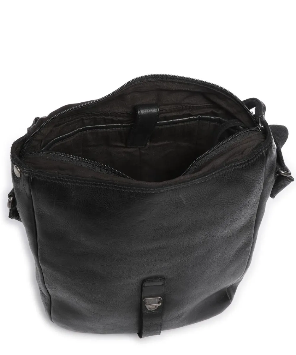 Aunts & Uncles Barbershop Verdi Crossbody bag grained leather black Clearance