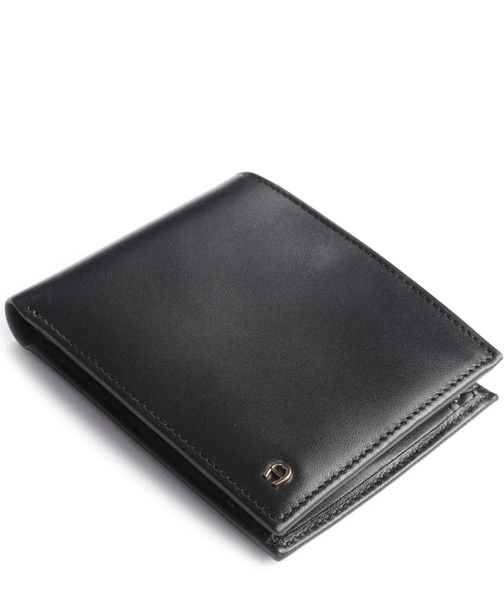 AIGNER Basics Wallet calfskin black