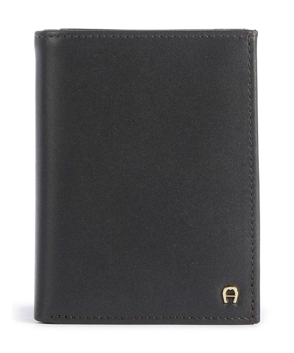 AIGNER Basics Wallet calfskin dark brown