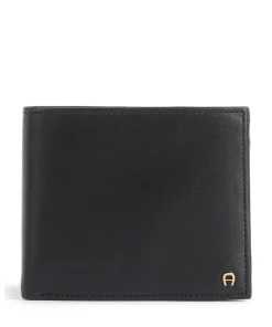 AIGNER Basics Wallet fine grain cow leather black Online