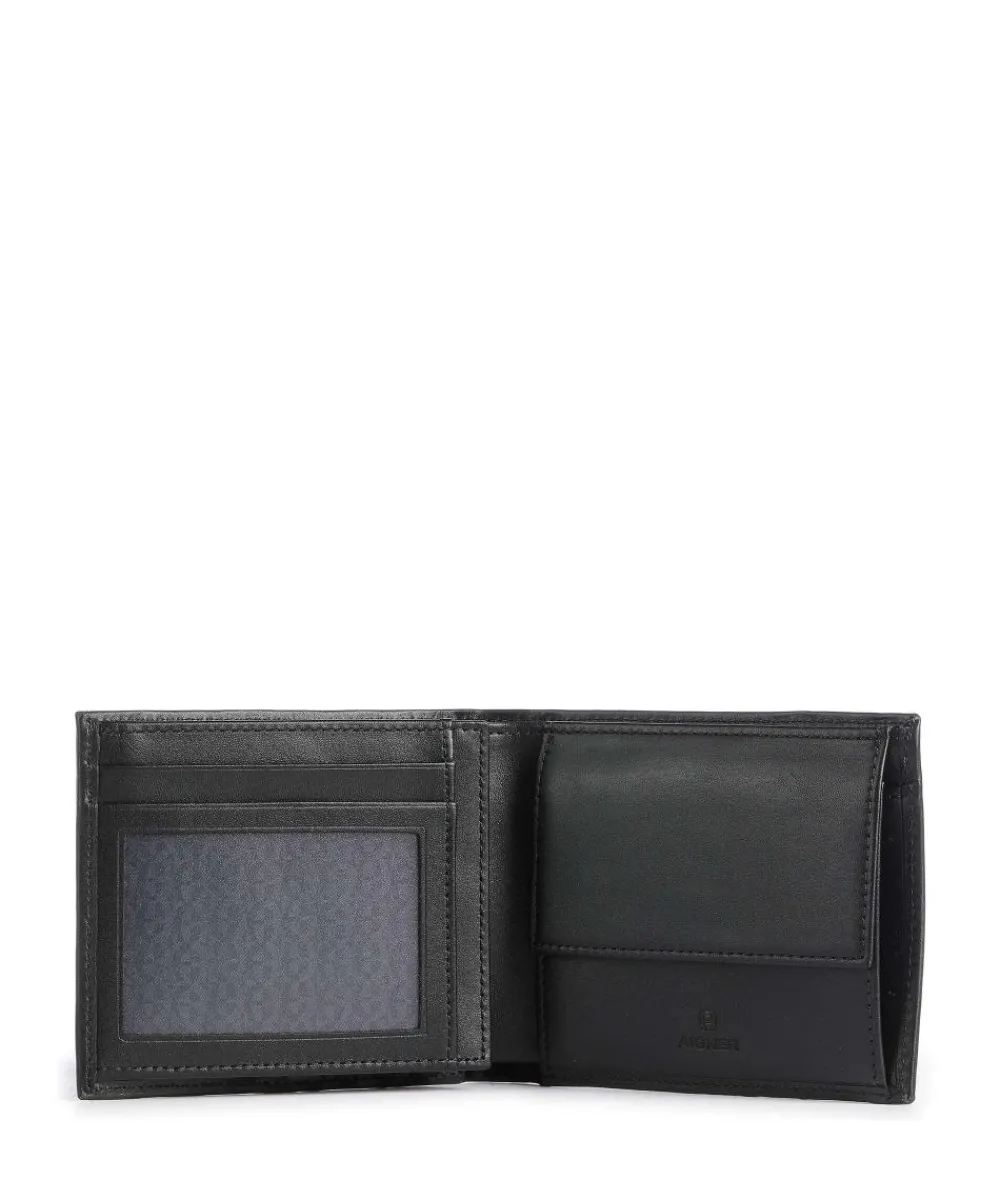 AIGNER Basics Wallet fine grain cow leather black Online