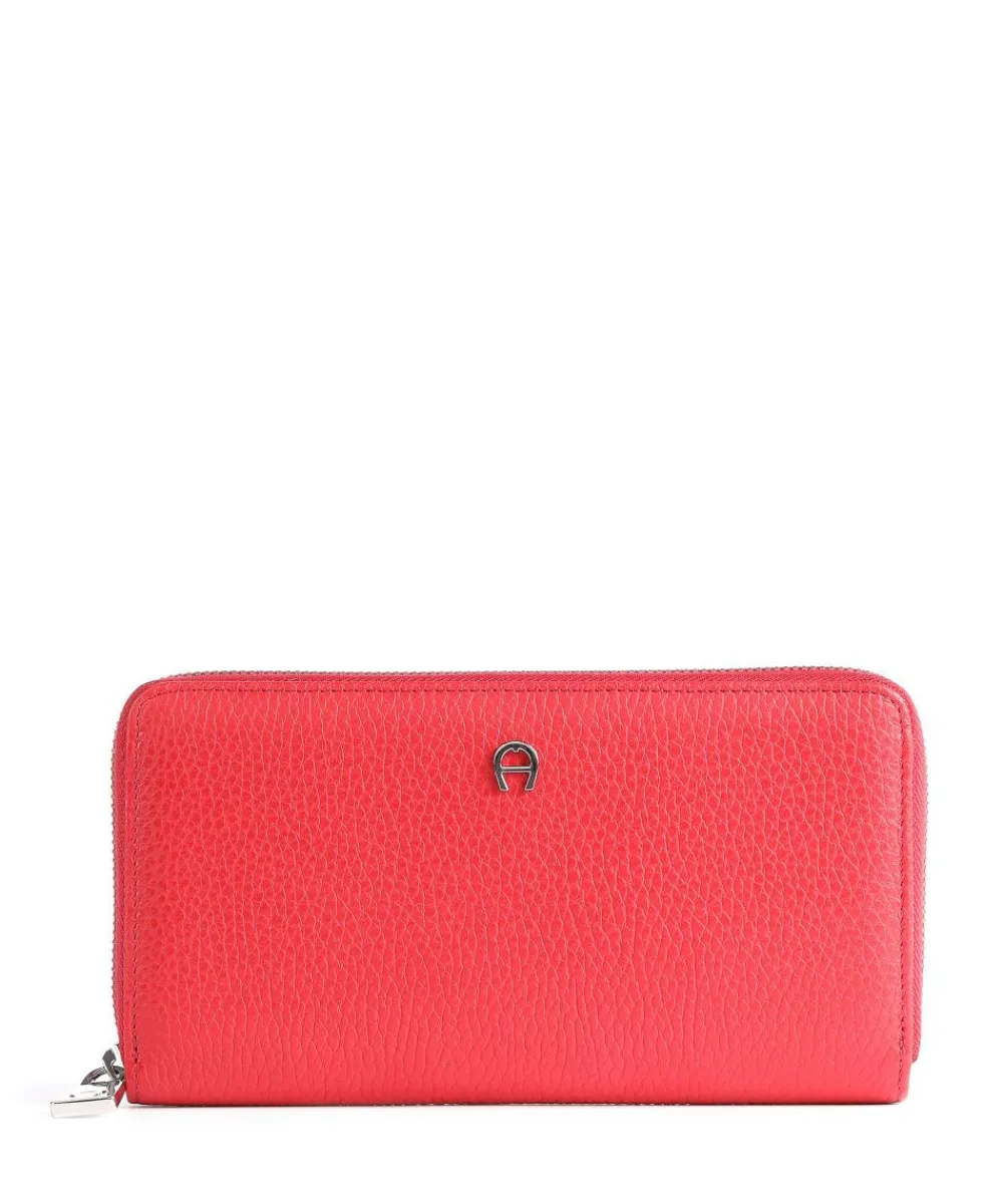 AIGNER Basics Wallet leather red New
