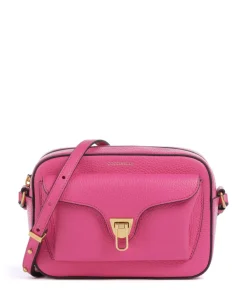Coccinelle Beat Soft Crossbody bag grained cow leather fuchsia Clearance